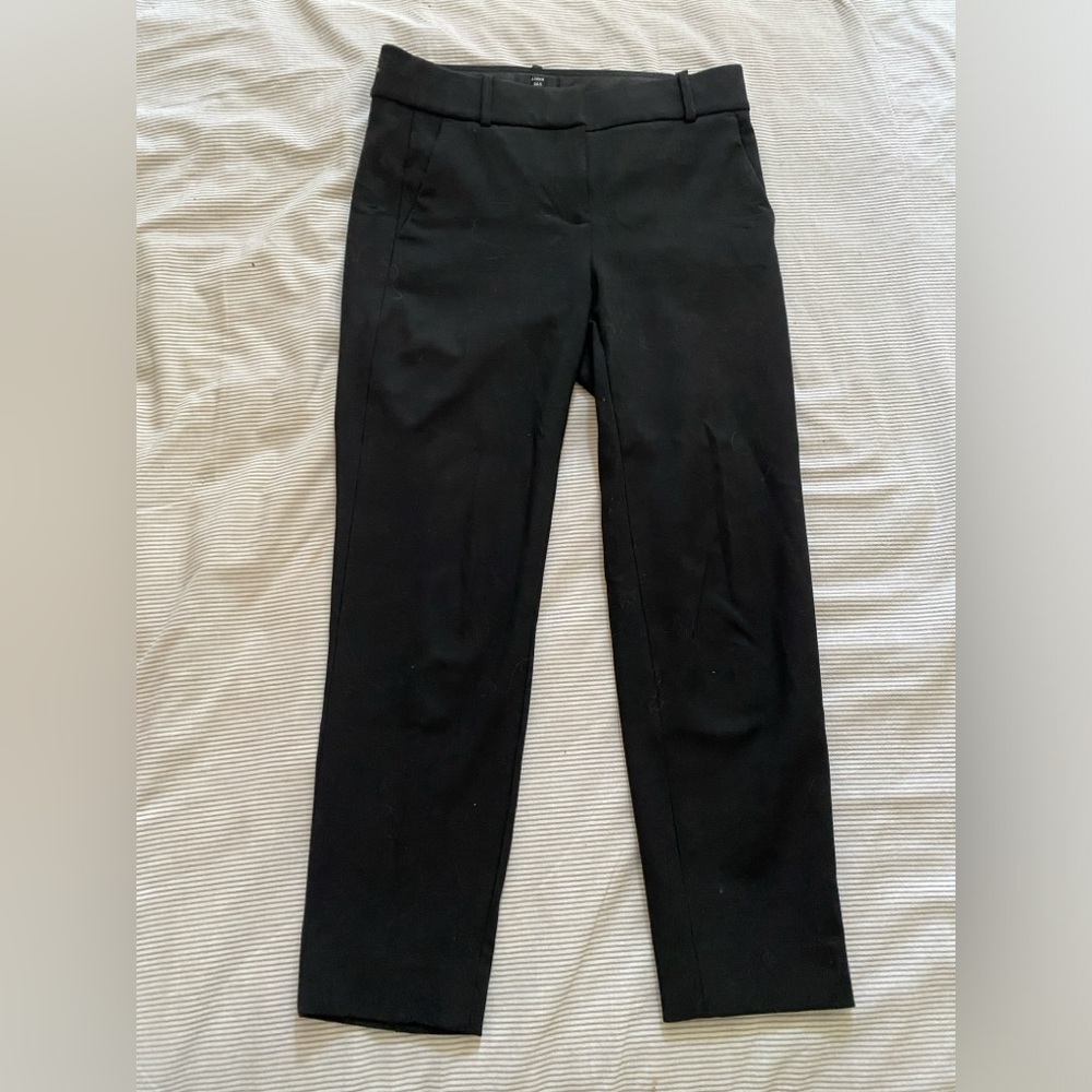 J crew 365 cameron black trousers, size 4